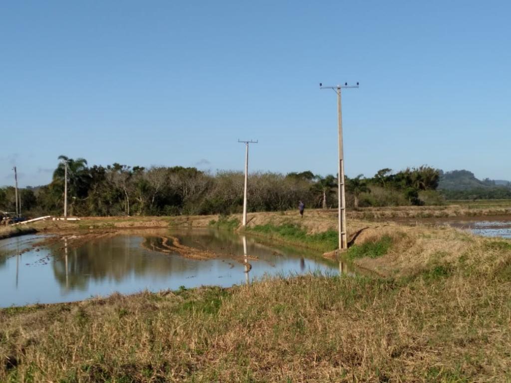 Rede para Ligação nova, troca de postes e travessia de rio. Campestre - São João do Sul