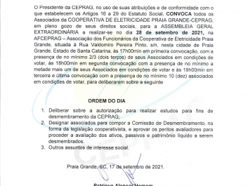 EDITAL DE CONVOCAÇÃO  ASSEMBLEIA GERAL EXTRAORDINÁRIA