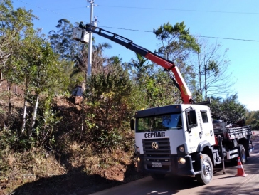 Ligação Nova, Troca de cabos e postes, Serra do Faxinal. PG